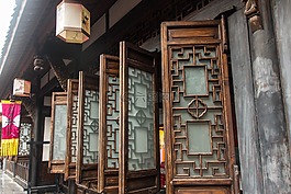 中國,窗口,正面