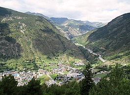 安道爾,山,夏天