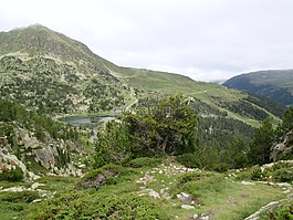 安道爾,山,夏天