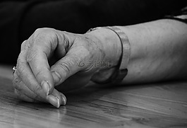 老,手,折疊