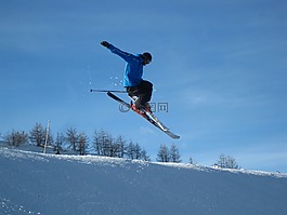 滑雪,跳轉(zhuǎn),雪