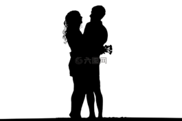 夫婦,擁抱,浪漫