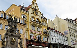 karlovy vary,酒店,雕像