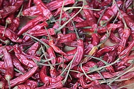 紅色,干,辣椒
