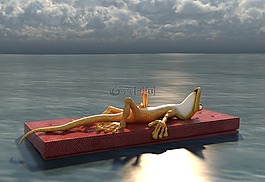 夏季,海,水