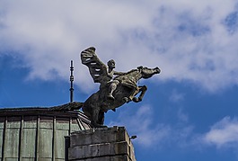 馬,青銅器,建筑