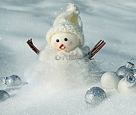 雪人,雪,冬天