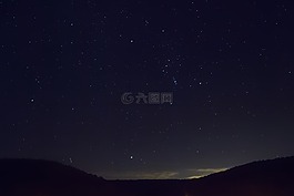 繁星點(diǎn)點(diǎn)的天空,明星,夜晚的天空