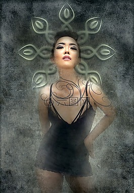 肖像,女子,幻想