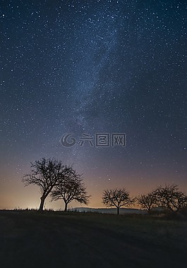 夜,大自然,夜空