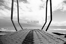 走道,碼頭,天空