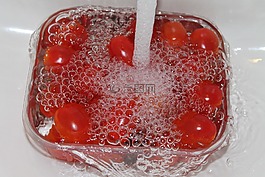 打擊,水,空氣泡沫