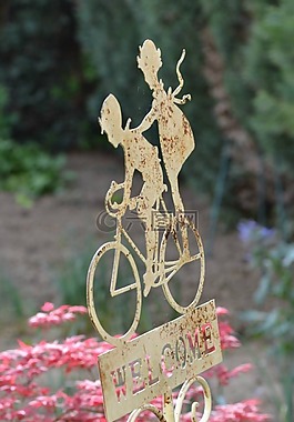 裝飾,花園,自行車