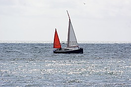 帆船,海,亞光