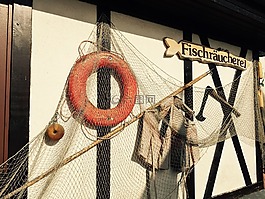 fischraeucherei,假期,波羅的海