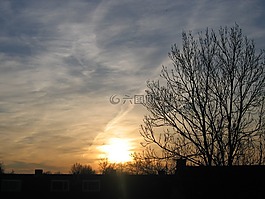 晚上,空氣,太陽