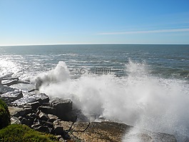 海,阿根廷,水