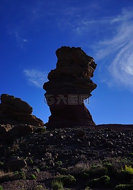 岩塔,罗克cinchado,石树