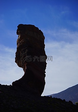 罗克cinchado,石树,手指的神