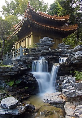 亭子,風景,公園