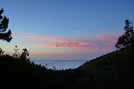 日落,pastellfarben,天空