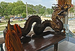 龍,銀行,木