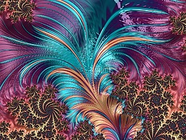 羽毛,分形,藝術