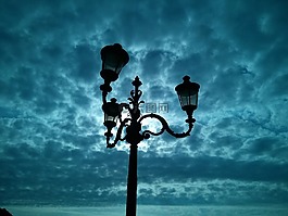 天空,燈籠,路燈