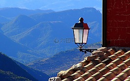 灯笼,屋顶,房子