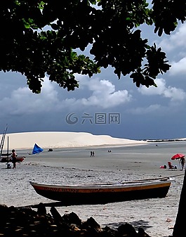 皮劃艇,mar,海灘