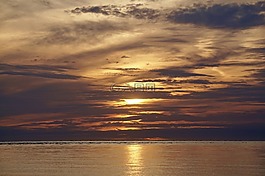 傍晚的天空,abenstimmung,余辉