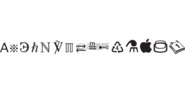 符號,字體,字形