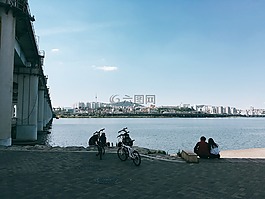 漢城,漢河,自行車
