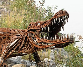 藝術作品,牙齒,鱷魚