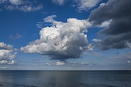云,海,水