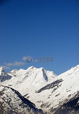 山,高山,冬天