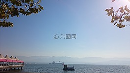 帆船,船,海景