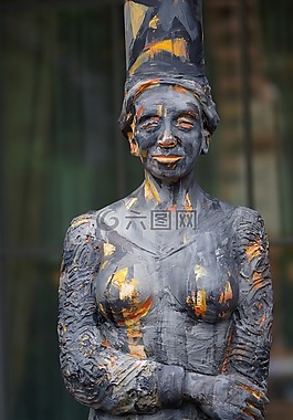 女子,女人雕塑,對(duì)比