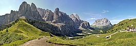 山,加爾代納山谷軛,白云巖