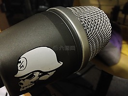 麥克風(fēng),頭骨,音樂(lè)