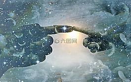 觸摸,神,禮物