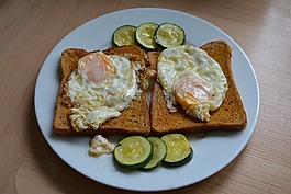 雞蛋吐司,早餐,食品