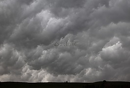 暴风雨的乌云,气候变化,雨