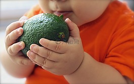 牛油果,水果,嬰兒