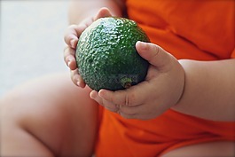 牛油果,水果,嬰兒