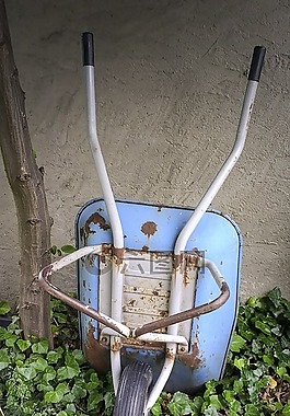 獨(dú)輪車(chē),花園,園藝