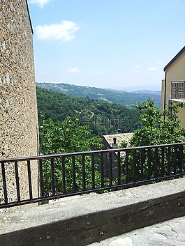 國家,欄桿,山