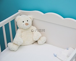 嬰兒,擁抱,藍色