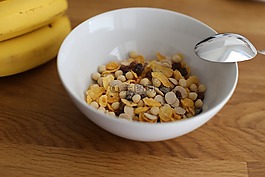 早餐,香蕉,食品