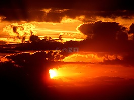 日落,天空,太陽(yáng)